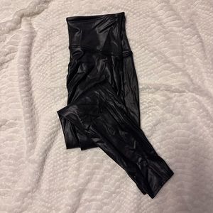 NWOT Spanx Faux Leather Leggings